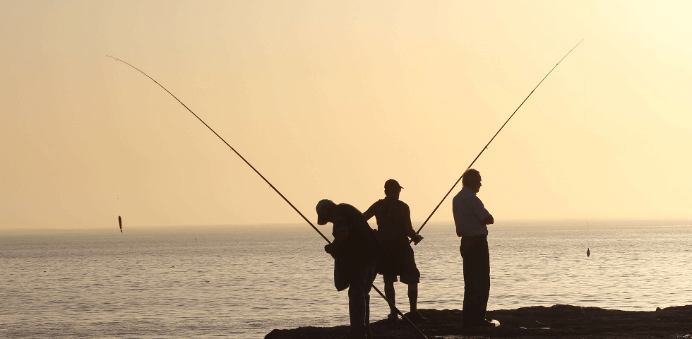 釣り人の画像